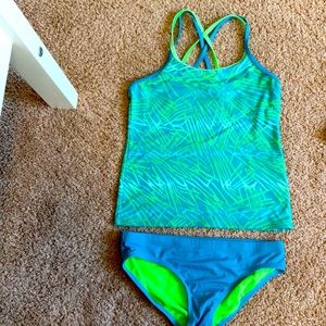 Nike Green & Teal Tankini